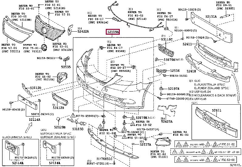 5211950983 Toyota Front bumper