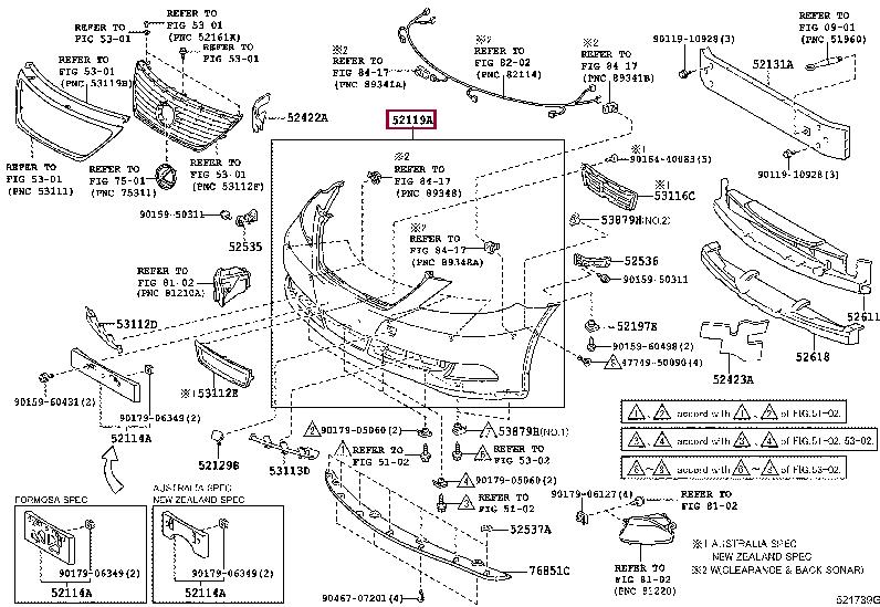 5211950988 Toyota Front bumper