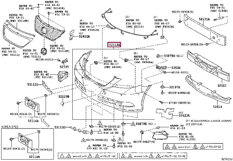 521195A915 Toyota Front bumper