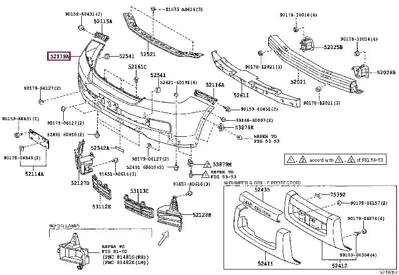 5211960990 Toyota Front bumper