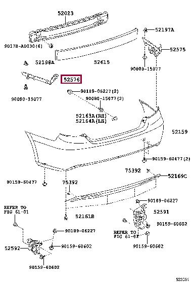 Buy Toyota 52576-06140 at a low price in United Arab Emirates!