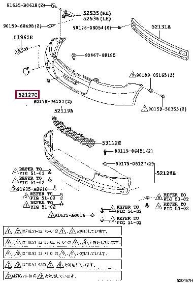 Toyota 52721-52010 Plug towing hook 5272152010 5272152010 Toyota Plug towing hook