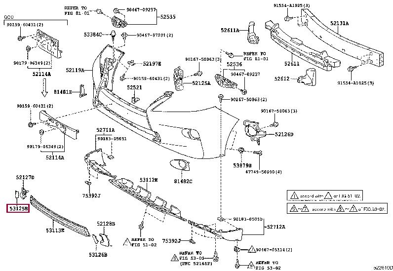 5312548100 Toyota Molding