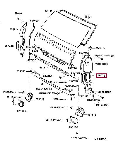 5380295J02 Toyota Panel