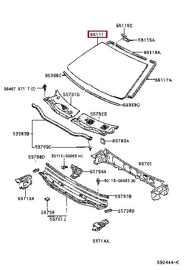 5611148060 Toyota Windshield