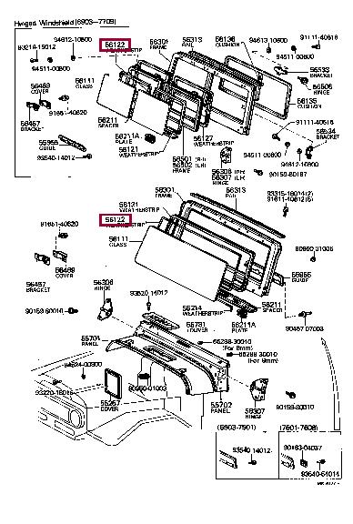 5612260011 Toyota Weatherstrip