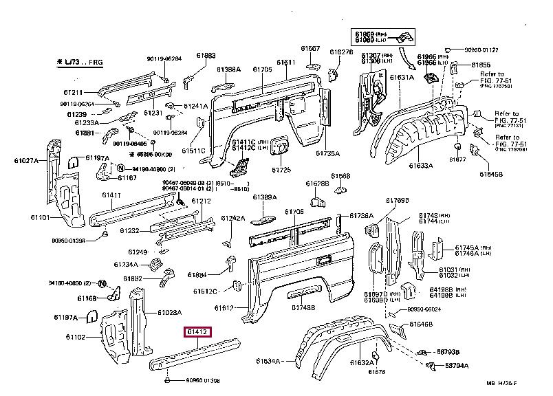 6140290K02 Toyota Panel