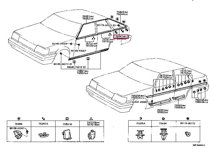 7560820010 Toyota Molding