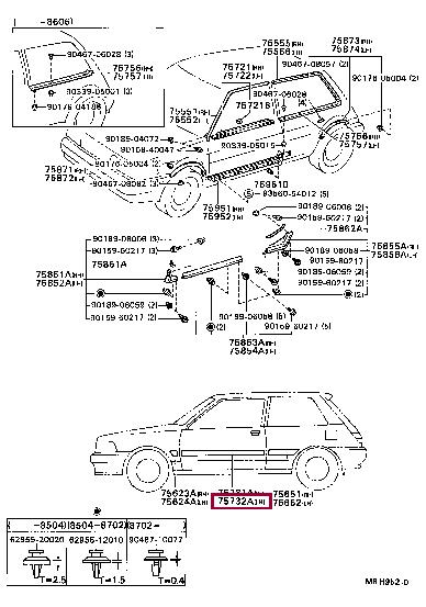 757321239001 Toyota Molding