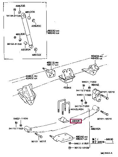 4830636031 Toyota Bumper