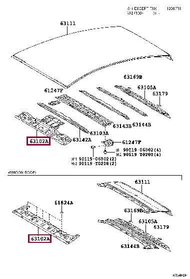 6310247900 Toyota Panel