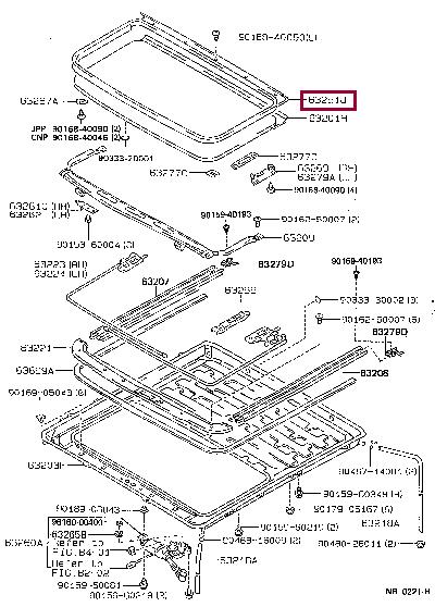 6325112091 Toyota Molding