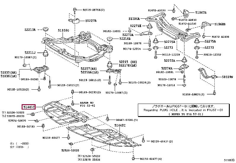 5144133090 Toyota Engine protection