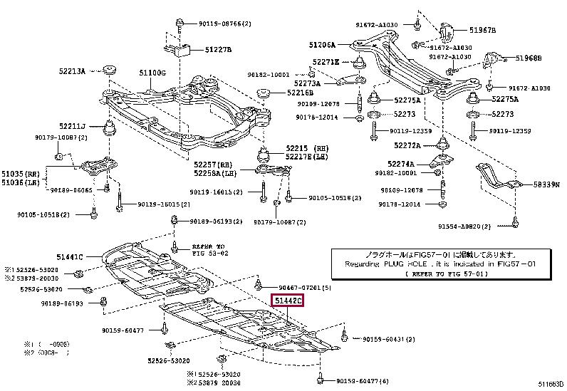 5144233090 Toyota Engine protection