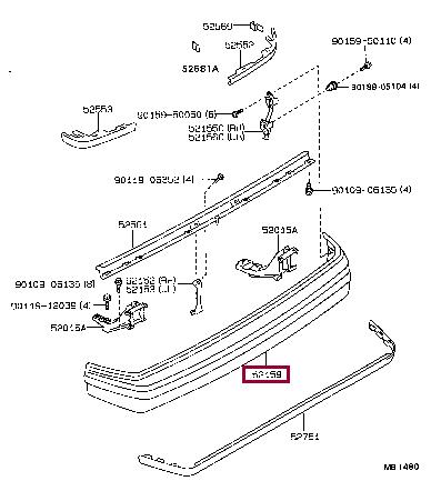 5215920430 Toyota Bumper