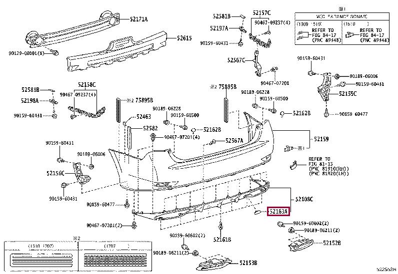 5216130150 Toyota Bumper cover