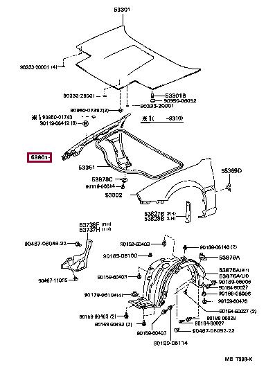 5380117110 Toyota Wing