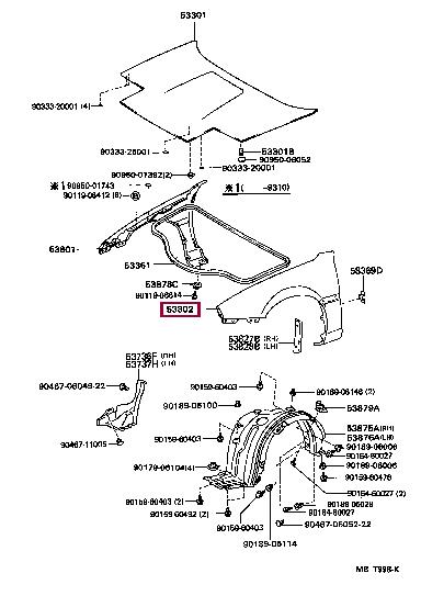 5380217090 Toyota Wing