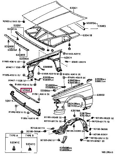 5390332020 Toyota Panel