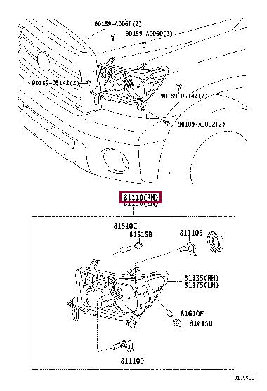 Buy Toyota 81110-0C091 at a low price in United Arab Emirates!
