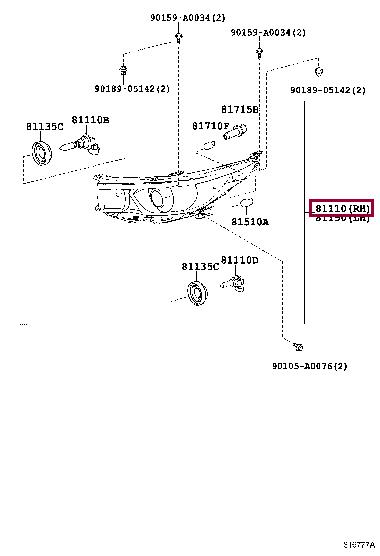 Buy Toyota 811100E180 at a low price in United Arab Emirates!