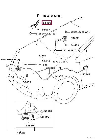 5341052350 Toyota Auto part