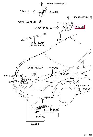 Buy Toyota 53420-06160 at a low price in United Arab Emirates!