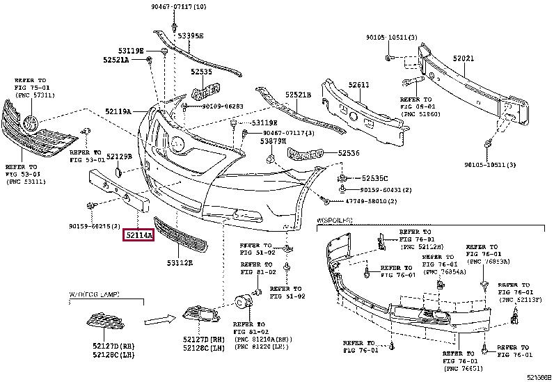 5211406040 Toyota Bracket bumper