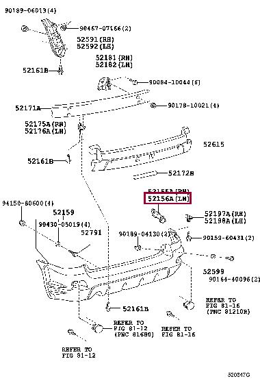 Buy Toyota 52156-02070 at a low price in United Arab Emirates!