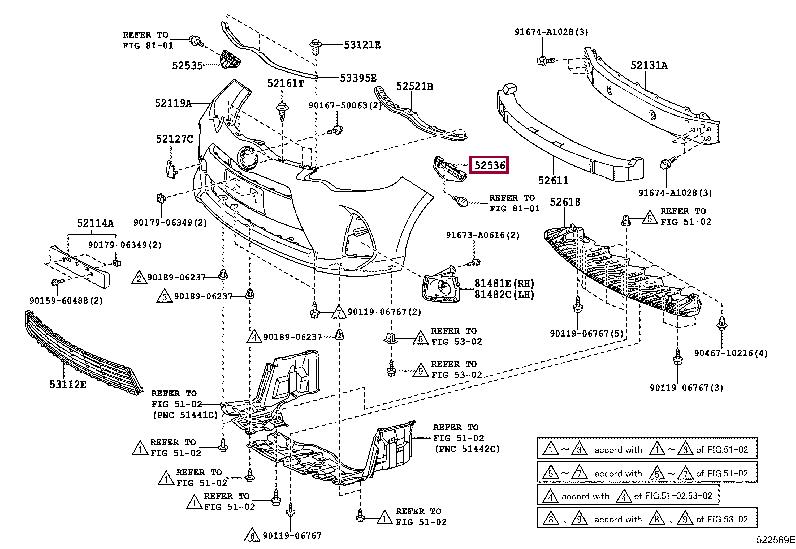 Buy Toyota 52536-52110 at a low price in United Arab Emirates!