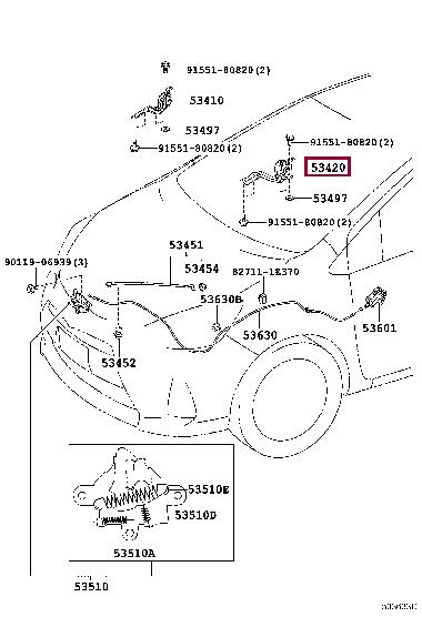5342052360 Toyota Auto part