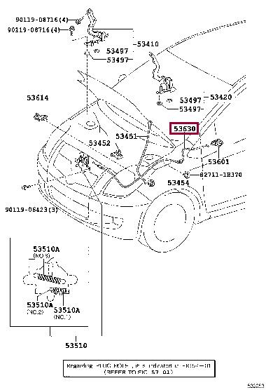 536300D070 Toyota SEILZUG HAUBENSCHLOS