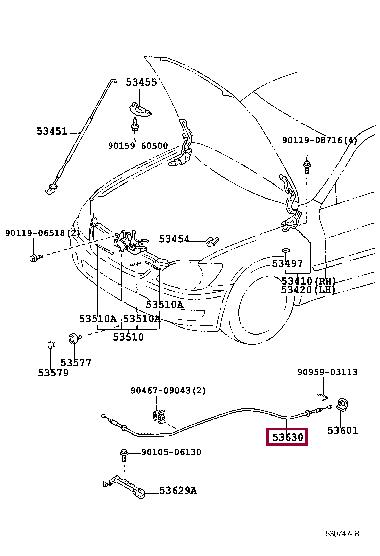 5363053010 Toyota Auto part