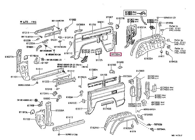 6107190K02 Toyota Panel