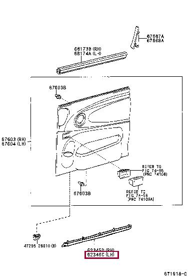 6234628020 Toyota Molding
