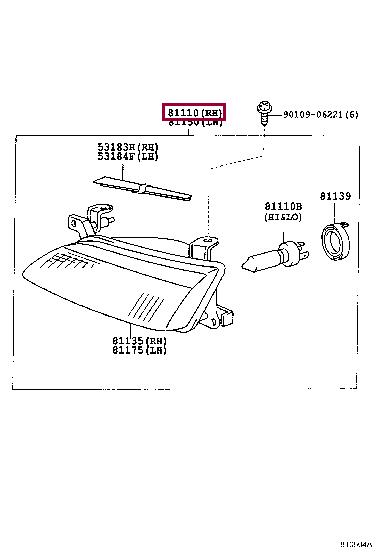 Buy Toyota 81110-AA010 at a low price in United Arab Emirates!