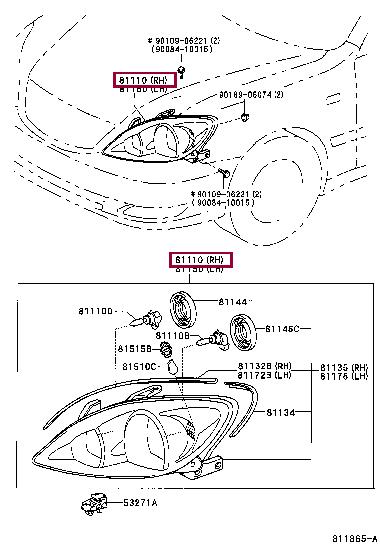 Buy Toyota 81110-AA060 at a low price in United Arab Emirates!