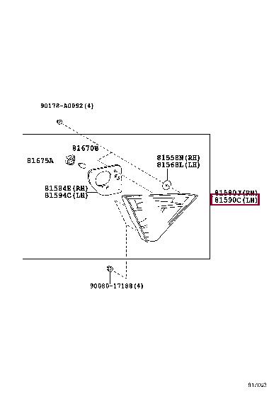 Buy Toyota 81590-06410 at a low price in United Arab Emirates!