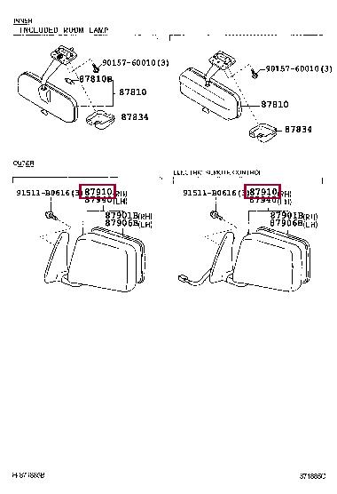8791035460 Toyota Outside Mirror