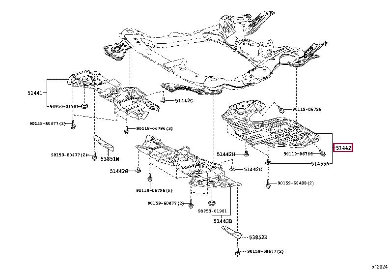 5144248070 Toyota Engine protection