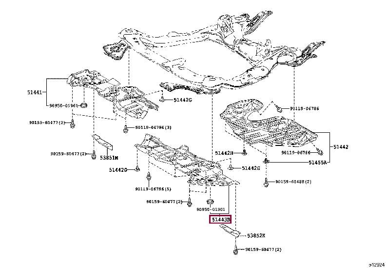 5144348100 Toyota Engine protection