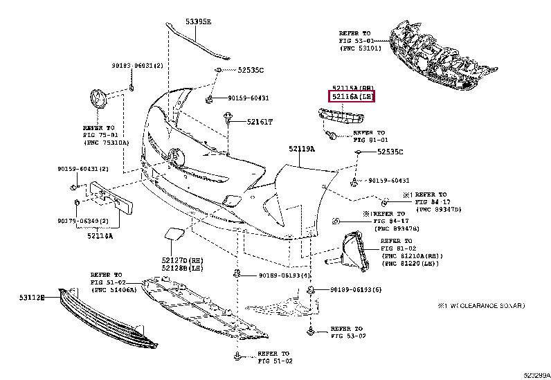 5211647050 Toyota Bracket bumper