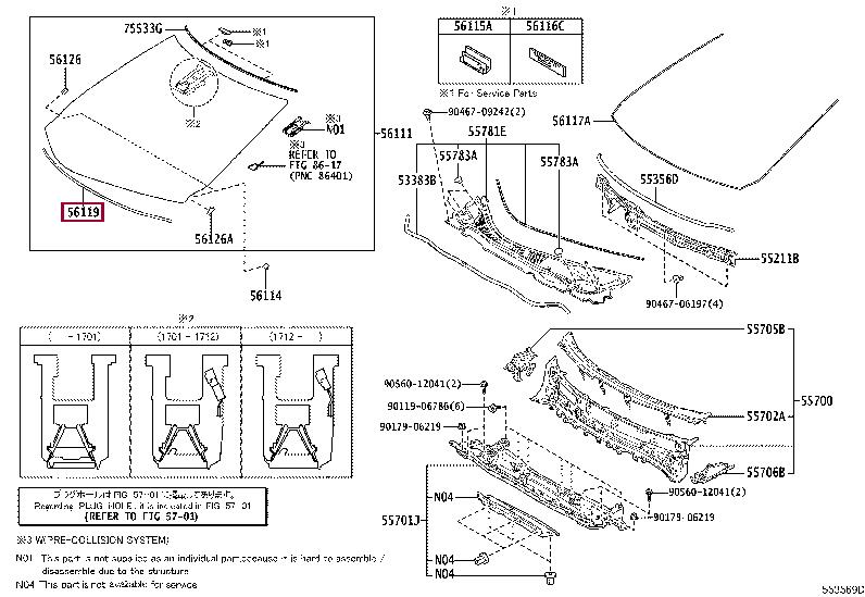 5611948090 Toyota Weatherstrip