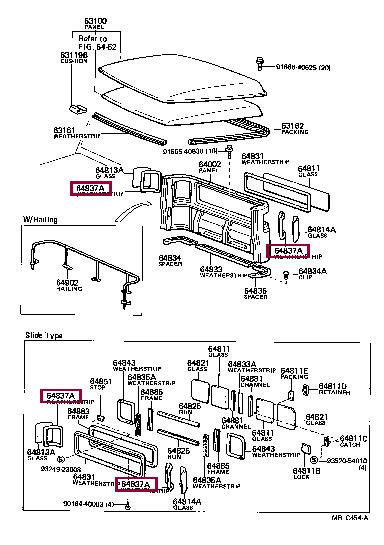 6483290332 Toyota Weatherstrip