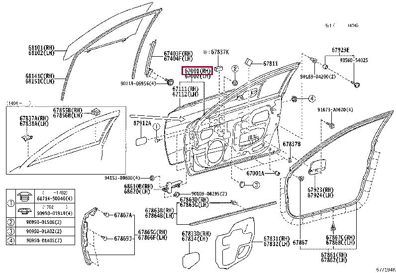 6700130871 Toyota Door
