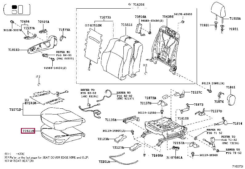 7151160541 Toyota Auto part