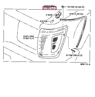 8162035181 Toyota Position lamp