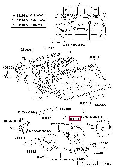 Toyota 83220-26410 Speedometer 8322026410