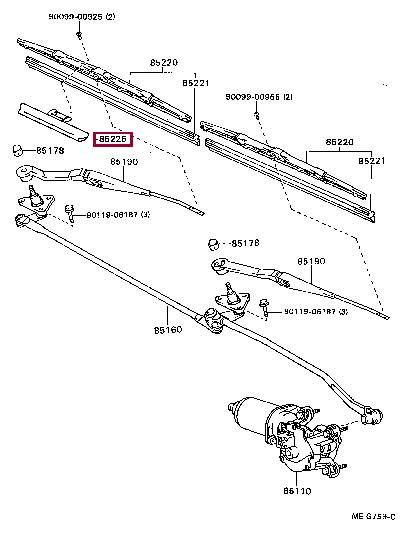 8522520420 Toyota Wing