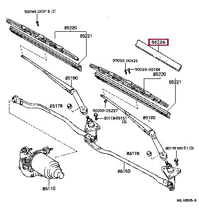8522532290 Toyota Wing
